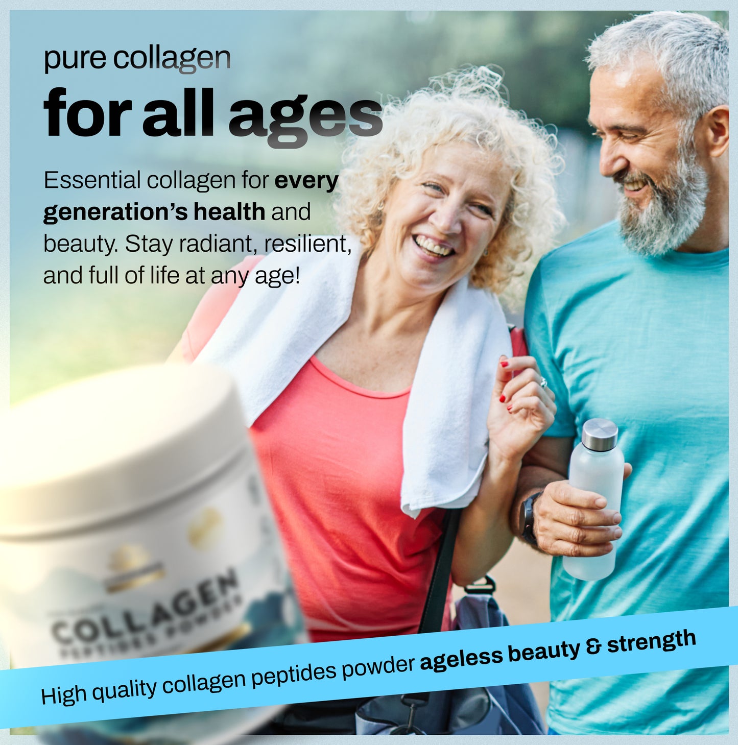 Premium Collagen Peptides Powder – 100% pure, no fillers, made in USA